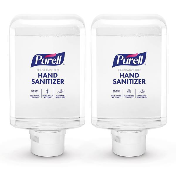 PURELL Es10 Advanced Hand Sanitizer Fragrance Free Foam, 1200ml, Case Of 2