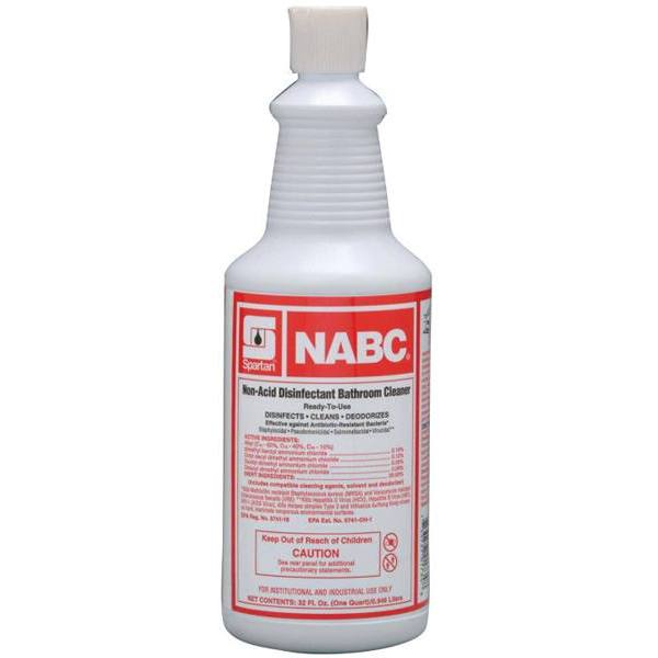 Spartan NABC Restroom Disinfectant, Floral Scent, 1 Qt, Case of 12