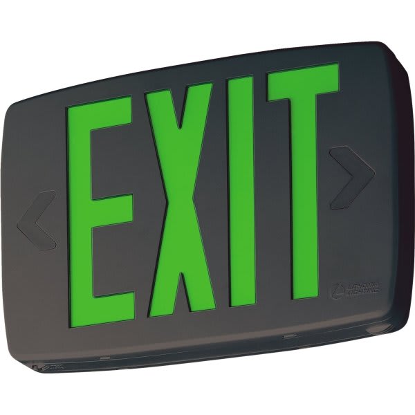 Lithonia Lighting® 120V Green LED Exit Sign (Gray) | HD Supply