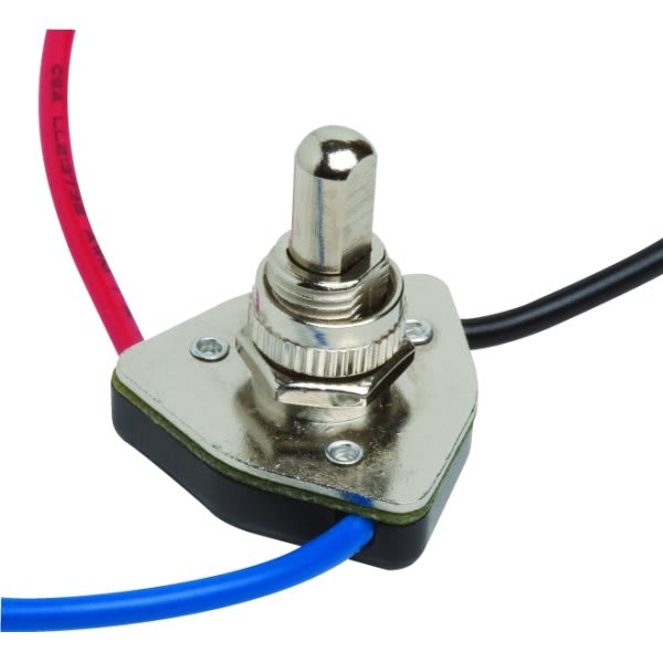 Satco 1-Pole Brass On-Off Rotary Switch | HD Supply