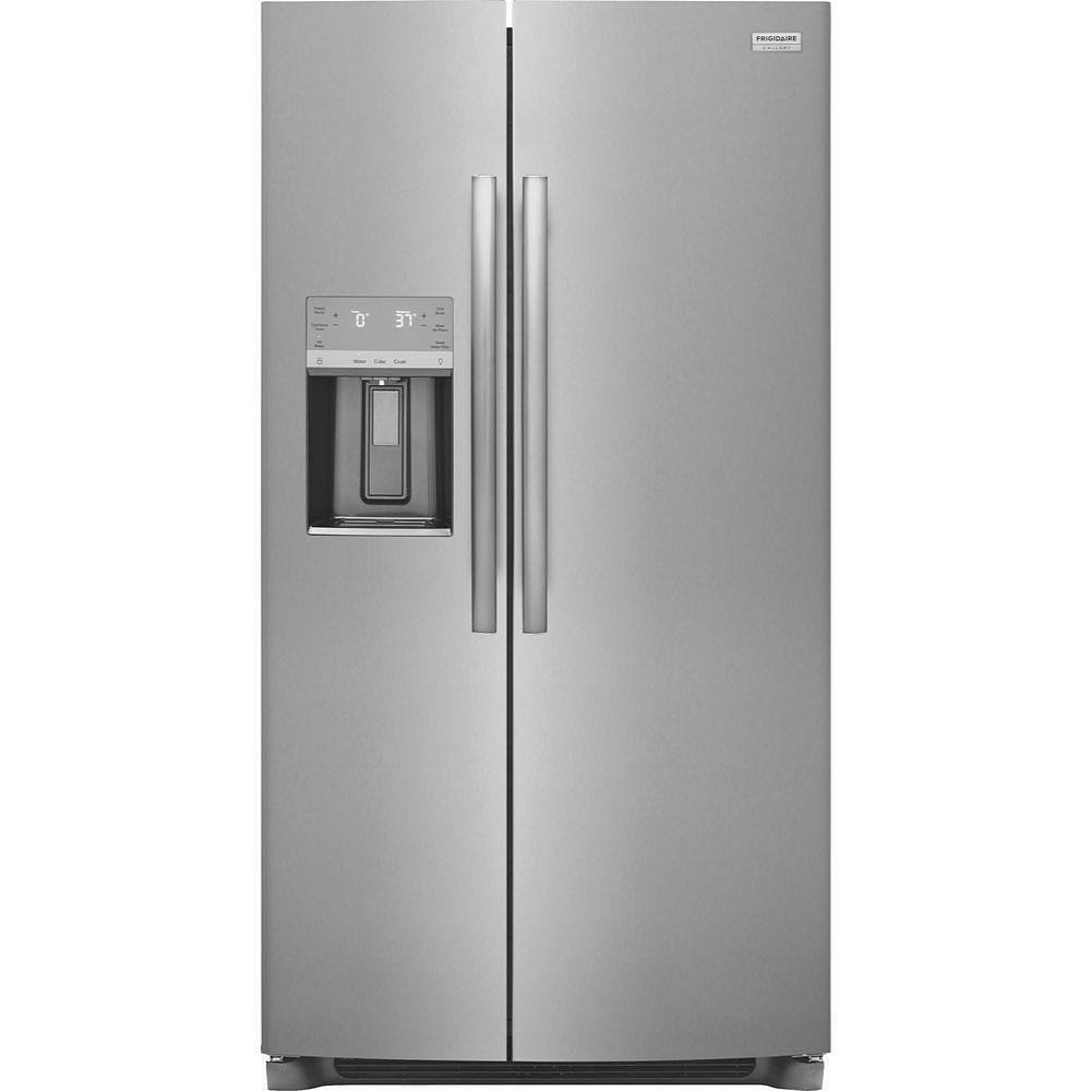 Frigidaire Gallery ENERGY STAR 22.3 cu. ft. Side By Side Refrigerator With Ice Maker, Stainless Steel, ADA