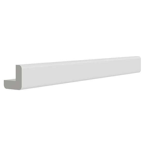 CNC Cabinetry Luxor Outside Corner Molding, 96"L, Shaker Misty Grey