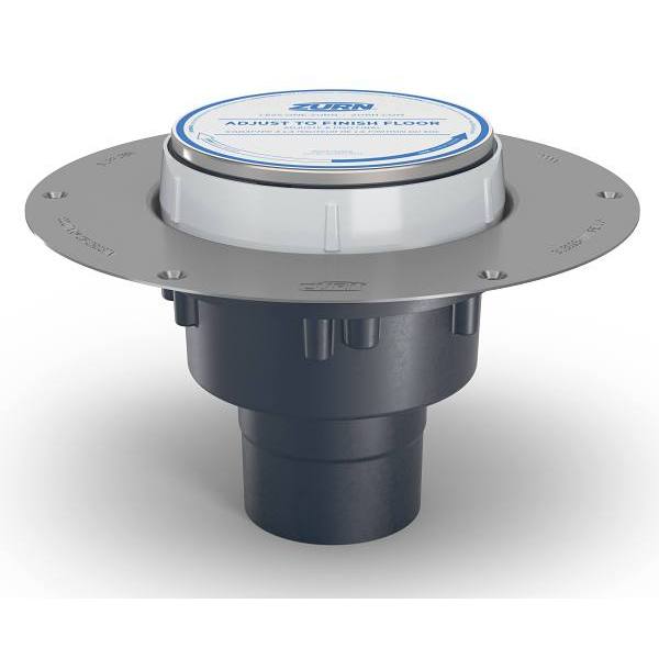 Zurn Pvc Floor Drain Cleanout – 5" Nickel Bronze Head Stainless Steel Deck Plate