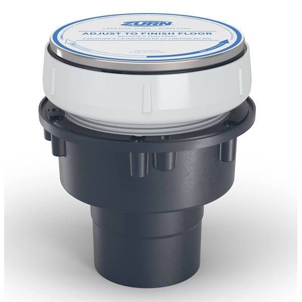 Zurn Ezc Pvc Floor Drain Cleanout 5" Stainlesssteel Head 2" X 3" Weld Outlet