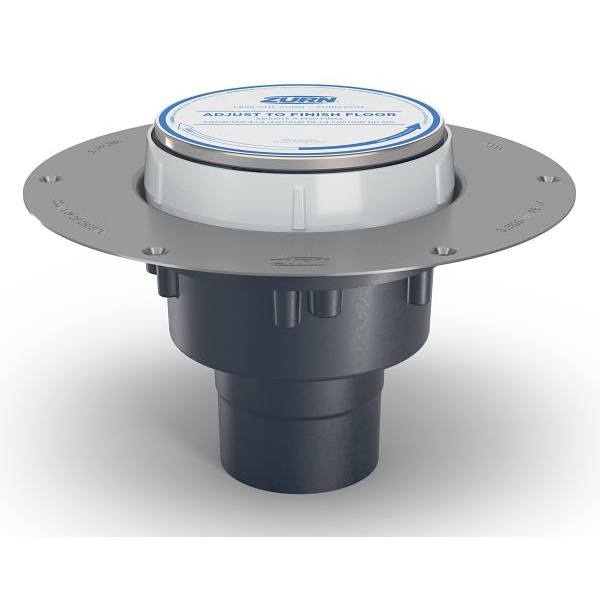 Zurn Pvc Floor Drain Cleanout – 5" Nickel Bronze Head Stainless Steel Deck Plate