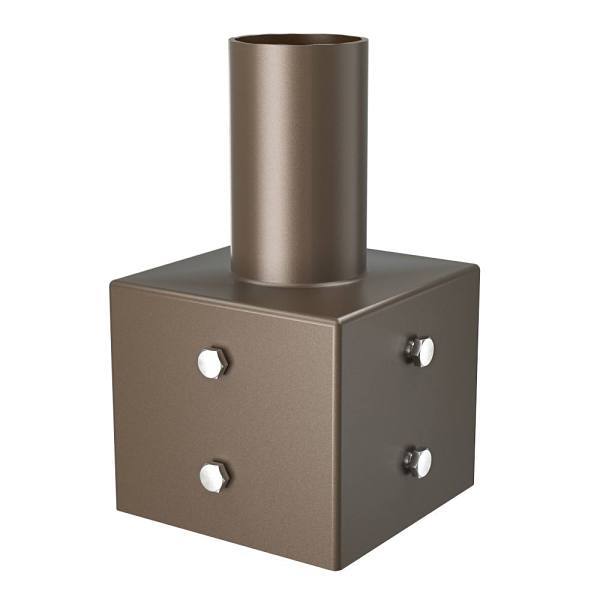 J&h LED 4 In. Square Mounting Bracket For OD Pole Lights