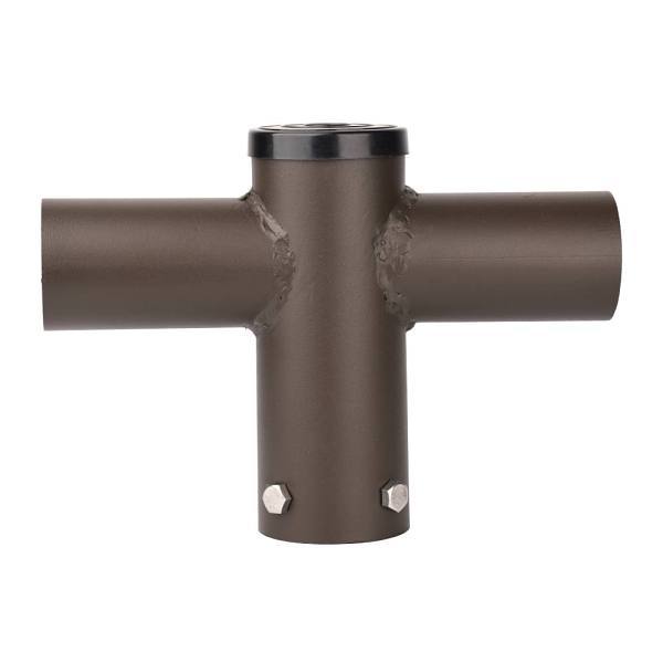 J&h LED 11 In. 180d Twin Spoke Mnt Bracket Tenon Adapter For LED OD Pole Light