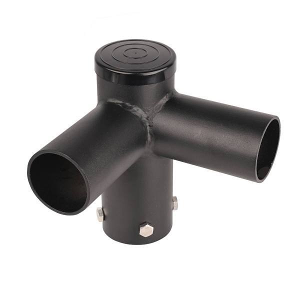 J&h LED 7 In. 90d Twin Spoke Mnt Bracket Tenon Adapter For LED OD Pole Lights