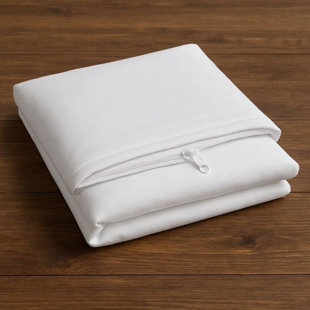 Cotton Bay Classic Cotton Blend Zippered Pillow Protector, Standard, Case Of 72