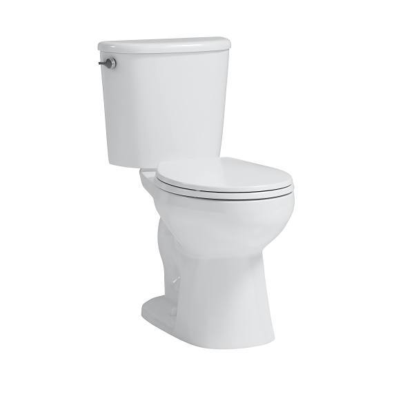 Seasons 2-Piece All-In-One 1.28 GPF Single Flush Elongated 17 In. Toilet, XL Footprint, 10 In. Rough-In, White, ADA