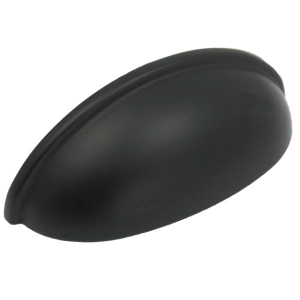 Laurey 3" Cup Pull - Matte Black Package Of 5