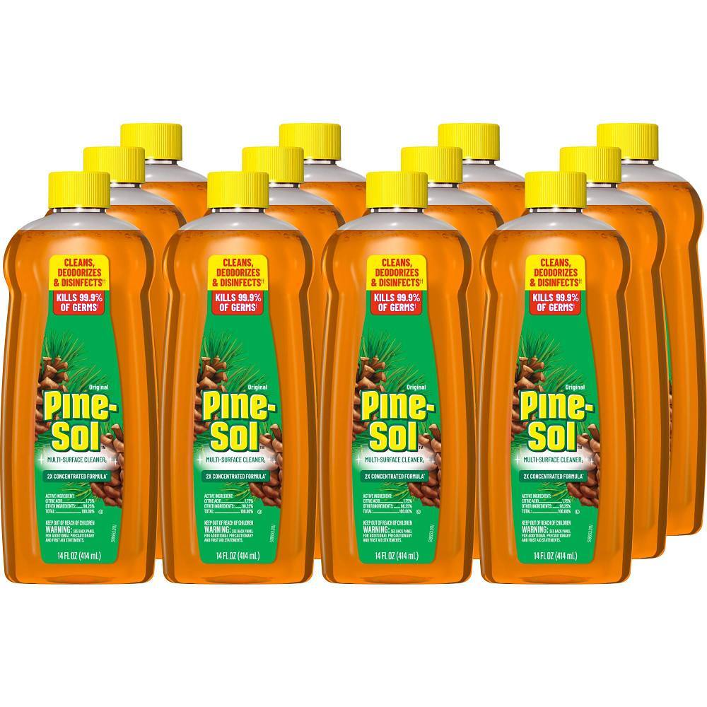 Pine-Sol Multi-Surface Cleaner, Original Pine, 14 Fl Oz, Case Of 12