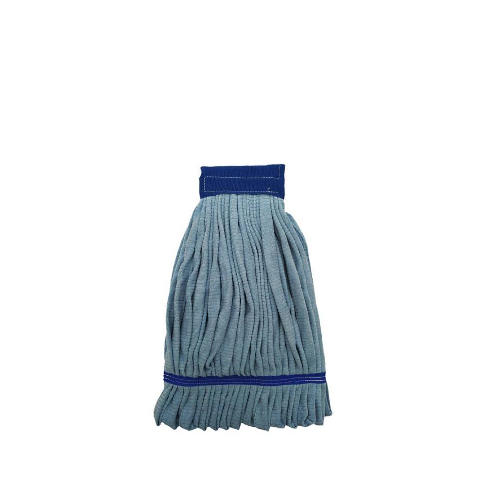 Renown Microfiber Tube Mop Head, Canvas Headband, Large, Blue