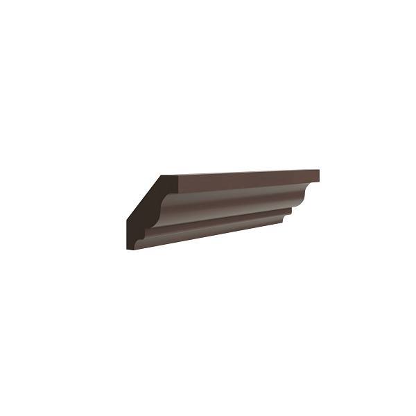 CNC Cabinetry Luxor Crown Molding Crm, 96"L X 2"H X 2"D, Shaker Espresso