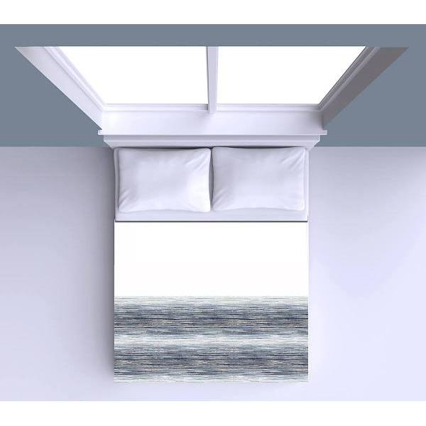 Integra Fabrics Deco Top Sheet Queen 90 X 112 In. With Design Bottom, Case Of 12