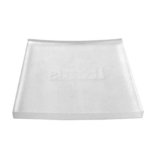 Fortis Semitranslucent- Ice Color Rectangle Laguna Soap Dish Package Of 6