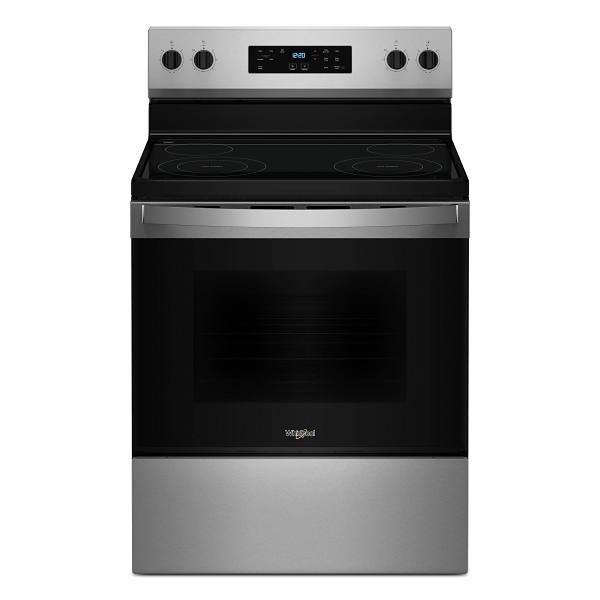 Whirlpool ENERGY STAR 30 In. 5.3 cu. ft. Smooth Electric Freestanding Range, Self Clean, Stainless Steel