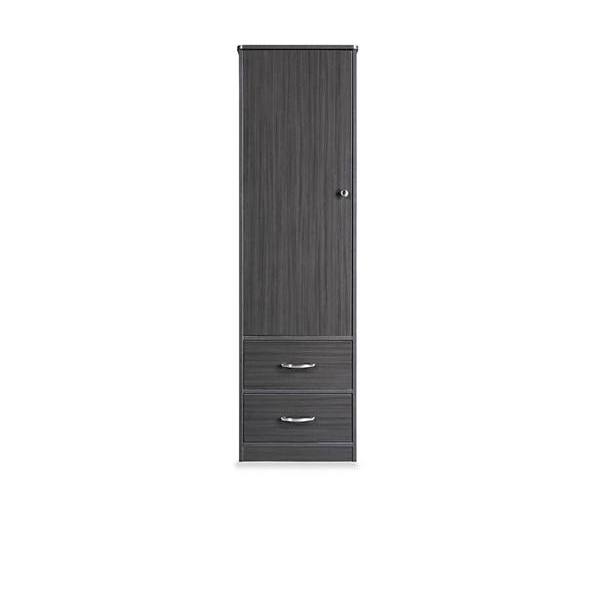 Medacure Wardrobe 1 Door/2 Drawer In Coastal Grey