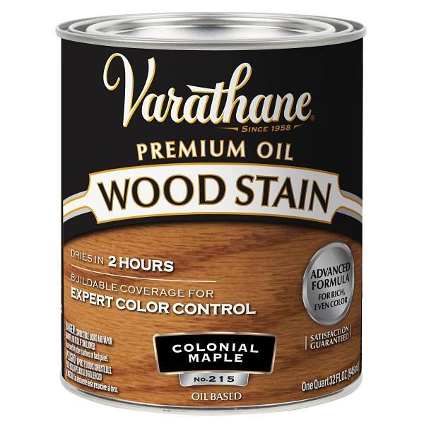 Rust-Oleum Varathane® Premium Wood Stain, Colonial Maple, 1 Quart, Case Of 2
