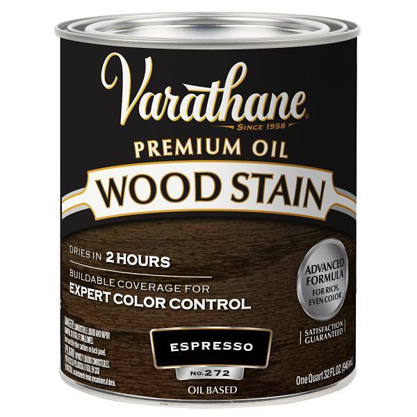 Rust-Oleum Varathane® Premium Wood Stain, Espresso, 1 Quart, Case Of 2