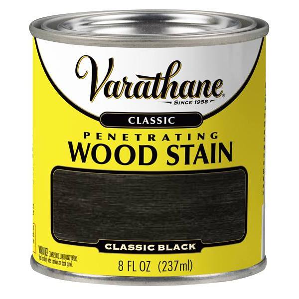 Rust-Oleum Varathane® Penetrating Wood Stain, Classic Black, 8 Oz., Case Of 4