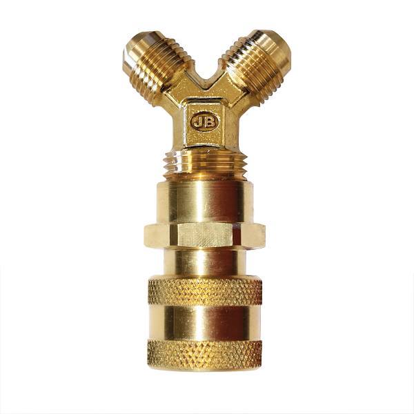 JB Industries Y-Force Dual High Speed Coupler Connector 1/2" 1/2" X 3/8" X 3/8"
