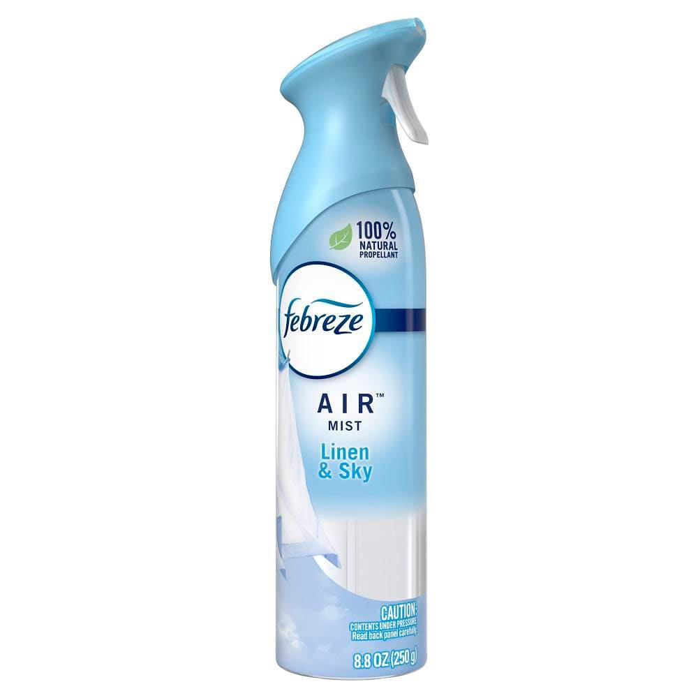Febreze Air Freshener Spray, Linen Sky Scent, 8.8 Oz, Case Of 6