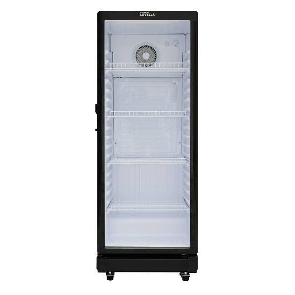 Premium Levella 7.1 Cu. Ft. Glass Door Display Fridge Prns7170dx Black