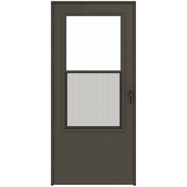 Larson Life-Core® Composite Surface Single-Vent Storm Door, 32" X 80", Bronze
