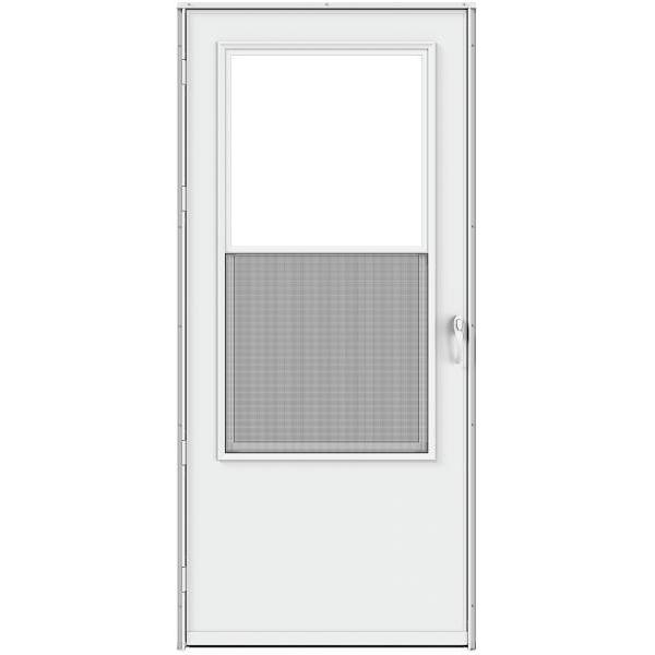 Larson Life-Core® Composite Surface Single-Vent Storm Door, 32" X 80", White