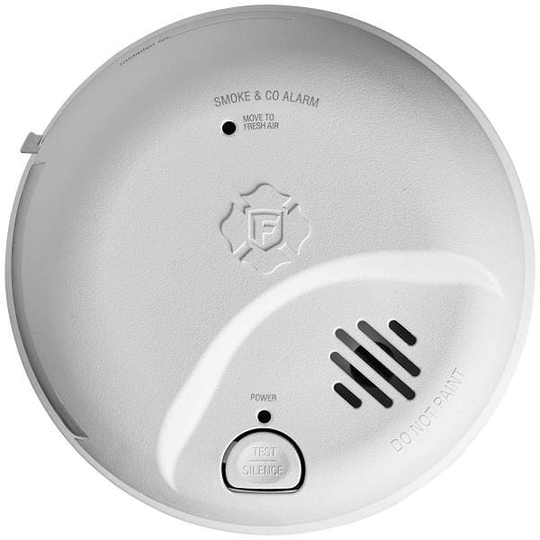BRK Electronics Interconnectable Hardwired Smoke & CO Alarm With Battery, Package Of 6