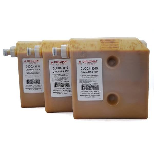 Diplomat Coffee Orange Juice Concentrate 1gallon Case Of 3