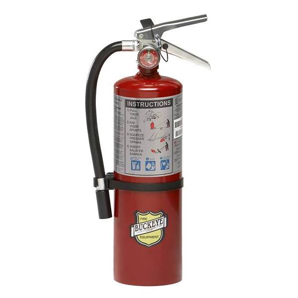Buckeye 3a 40-B:c Commercial Fire Extinguisher With Wall Hook, 5 Lb.