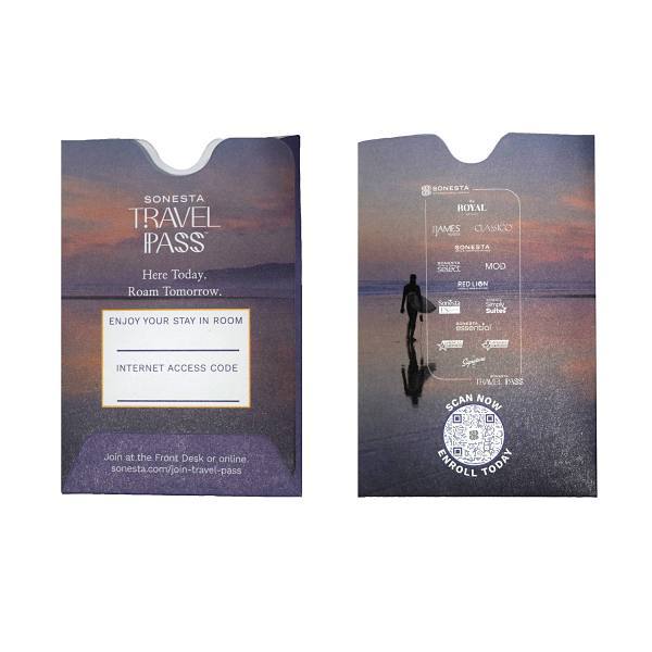 Sonesta Travel Pass Key Envelope Case Of 500