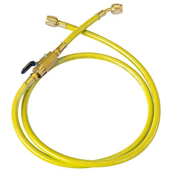 JB Industries Clv Series Kobra Gasket Seal Quarter-Turn Ball Valve Yellow Hose