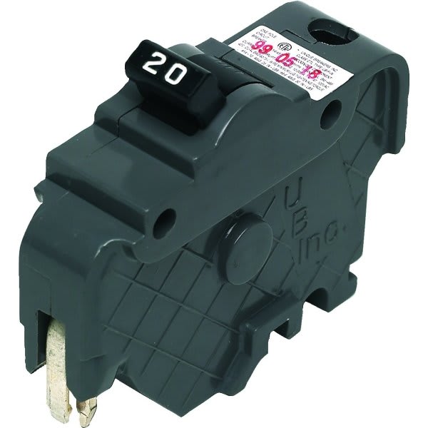 Connecticut Electric & Switch 20 Amp 120/240 Volt 1-Pole Fpe Replacement Thick Circuit Breaker