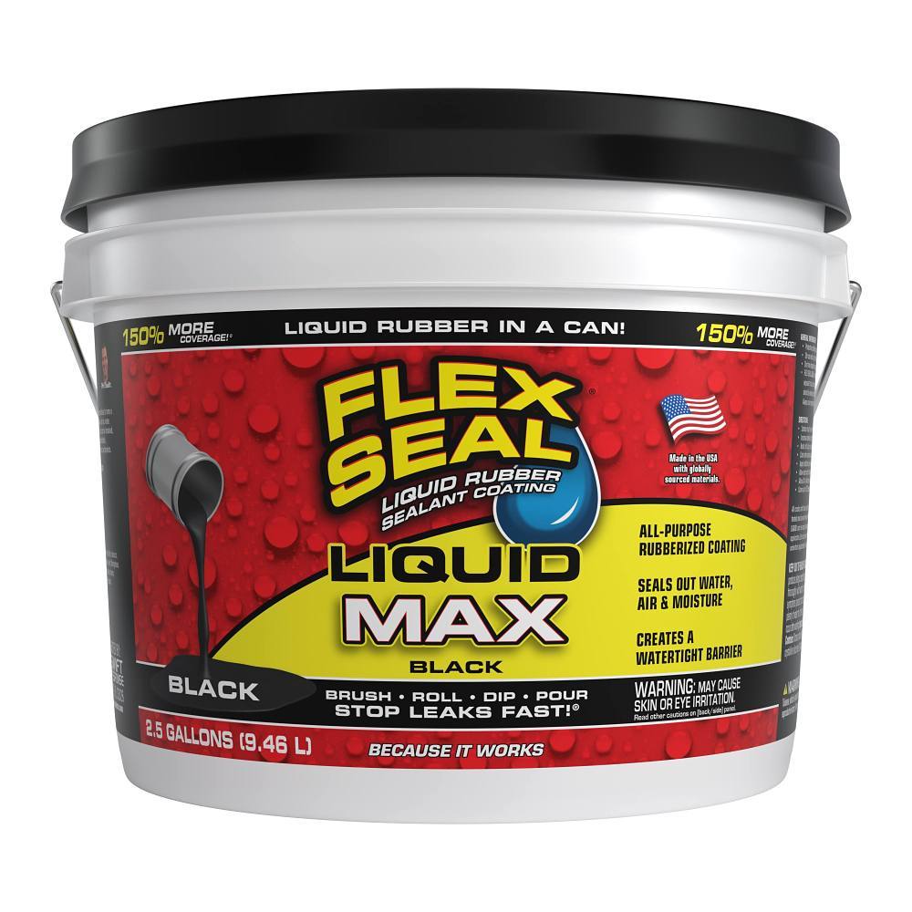 Flex Seal Liquid Max Black 2.5 Gallon