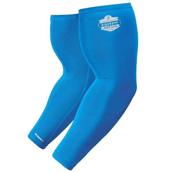 Ergodyne 6690 L Blue Cooling Arm Sleeves Performance Knit Pair