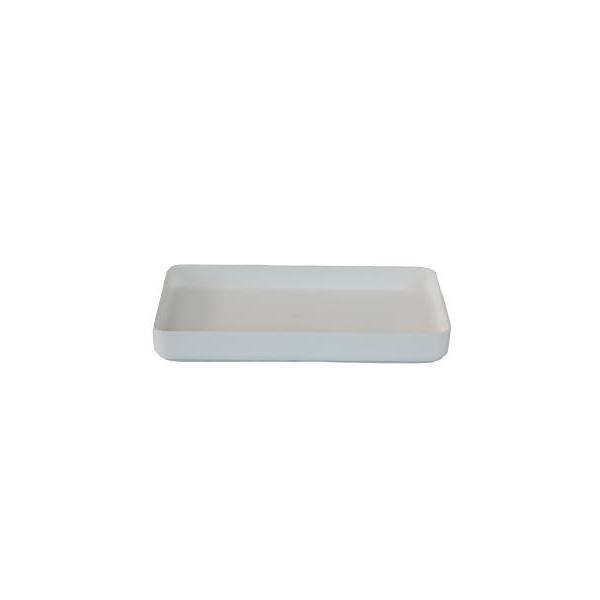 Hapco Certified Green Eco Contour Rectangular Amenity Tray White Package Of 24