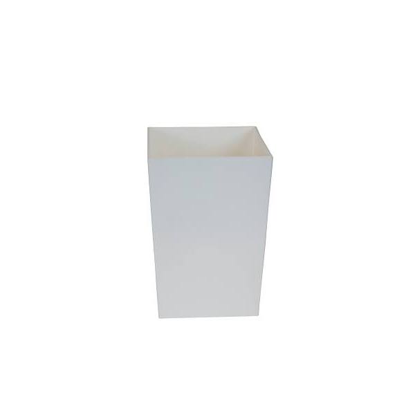 Hapco Oasis Spa Collection 8q Rectangular Wastebasket White Package Of 12