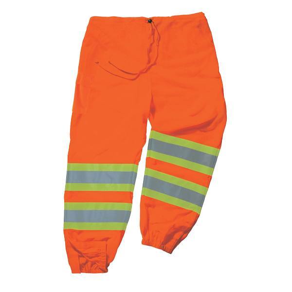 Ergodyne 8911 L/XL Orange Class E Two-Tone Pants