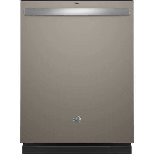 GE ENERGY STAR 24 In. Top Control SmartHQ Dishwasher With Plastic Interior, Sanitize Cycle, Dry Boost, Slate