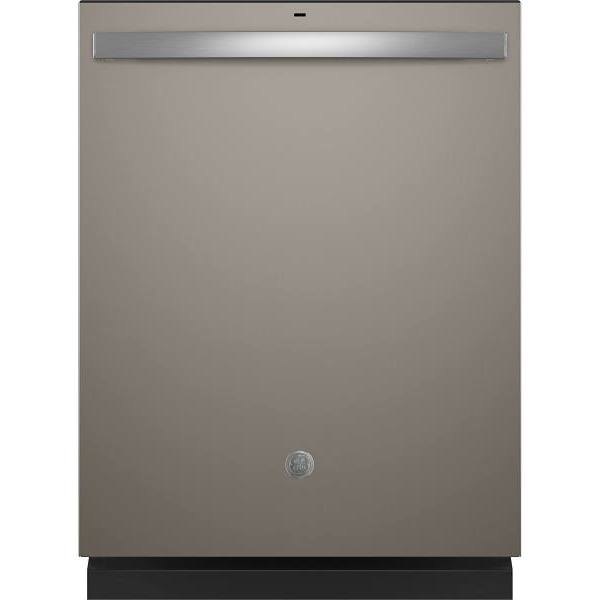 GE ENERGY STAR 24 In. Top Control SmartHQ Dishwasher With Plastic Interior, Sanitize Cycle, Dry Boost, Slate