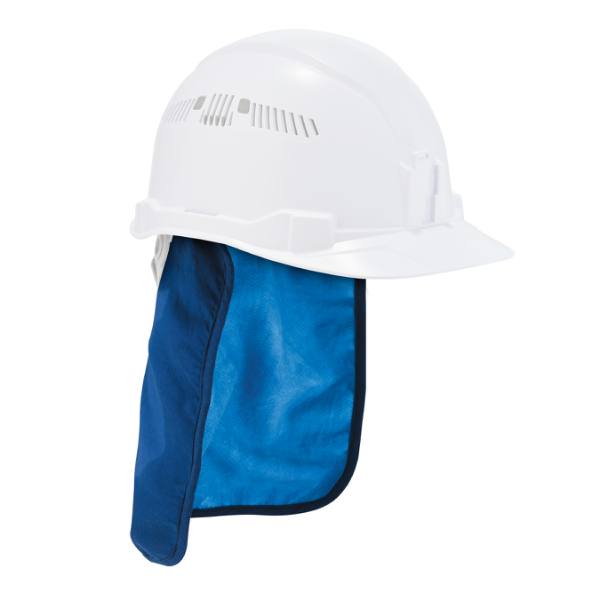 Ergodyne 6717ct Blue Cooling Hard Hat Pad And Neck Shade - Pva Case Of 6