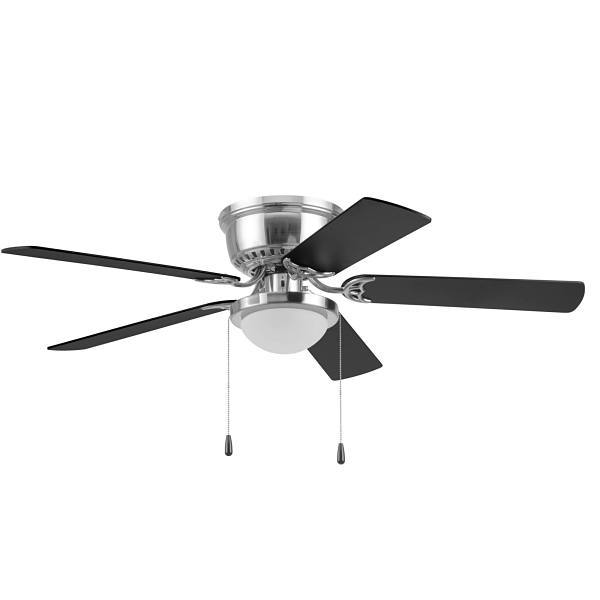 Generic Private Brand Leighton 52" Hugger Ceiling Fan, Brushed Nickel