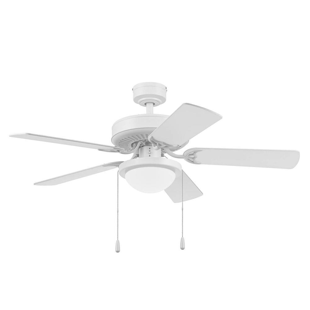 Private Brand Unbranded Bensfort 44" Dual Mount Ceiling Fan, White