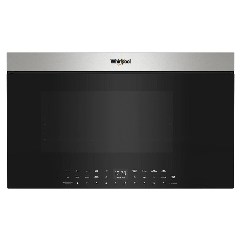 Whirlpool 1.1 Cu.ft. Over The Range Convertible Microwave With Air Fry, Advanced Sensing, Flush Design, Stainless Steel
