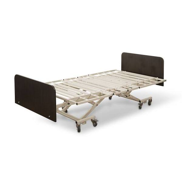 Medacure® Lincoln Bariatric Bed 36-48"W X 80-88"L Flr Lock Assist Rails And Cherry Bed Ends.