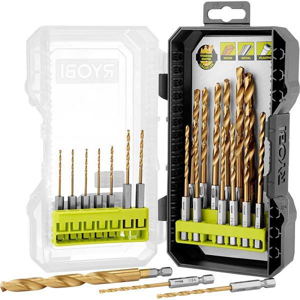 Ryobi Titanium Drill Bit Set, 22 Piece