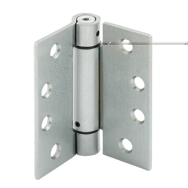Prime-Line 4-1/2" Commercial Spring Door Hinge, Satin Nickel, Package Of 3